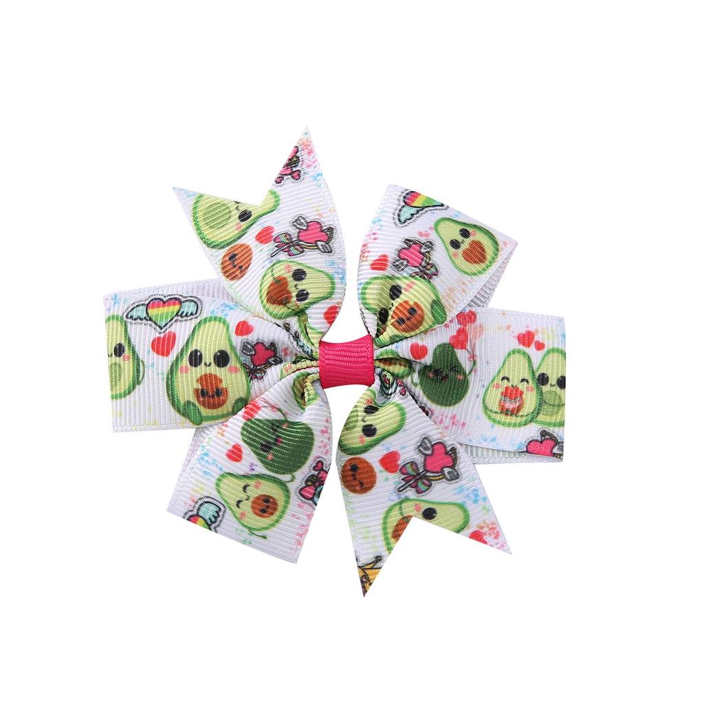 A313 Лента гросгрейн «Единорог» Заколка для волос с бантом «шесть ушей» для детей – Рождественская коллекция