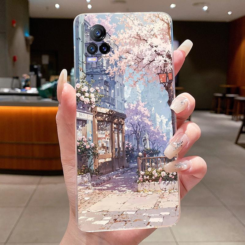Задняя крышка для Vivo V21e V21 4G 5G Роскошный Милый Крутой Чехол для Телефона Мальчика Девочки Vivo V2061 V2066 V2050 Мягкий Силикон Прозрачный Корпус