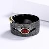 Red Pomegranate Open Ring for Womens Atmospheric Green Agate Index Ring New