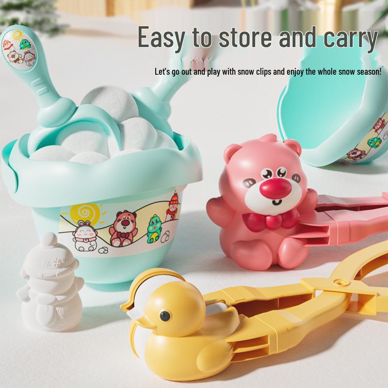 Extra Large Cartoon Snowball Maker for Kids - Winter Toy for Outdoor Fun