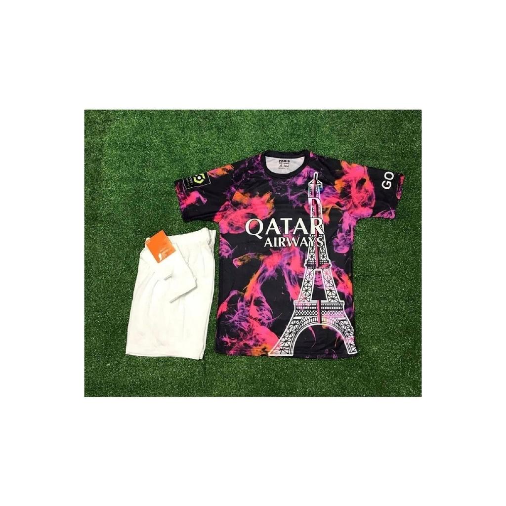 Детская футболка Kylian Mbappe 2024/25, новый сезон, комплект из 4 предметов (третья рубашка)