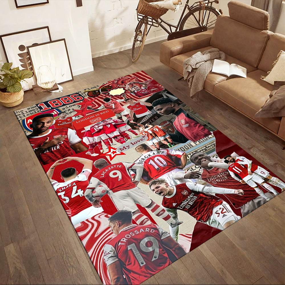 Arsenal Floor Rug Office Rug Design for Playrooms Bedrooms Foyer Decorate room Antislip Carpet Office home decor Perfect Gift for Friends & Family