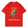 Off To Praise The Lord Funny Frog Graphic T Shirts Unisex Unisex Casual Fashion Tshirt Summer Loose Cotton Short Sleeve Tshirts