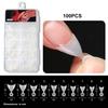 100Pcs/Box Useful Polishing-Free French Style Nail Form Mold Half False Art Tips for Lady