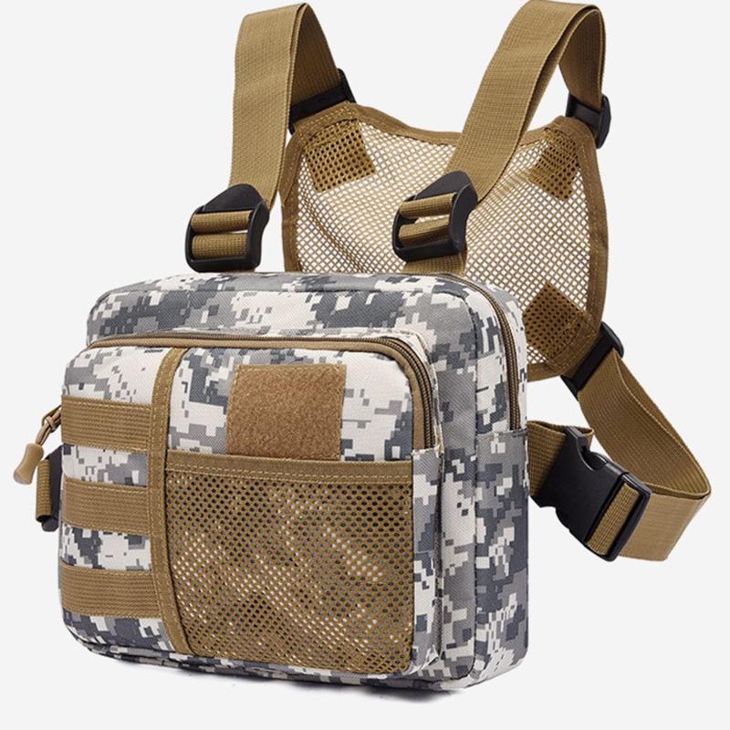 Multi-function Tactical Vest Unisex Chest Rig Bag Fashion Men's Hip-hop Streetwear Chest Bags Waterproof Oxford Sport Backpack