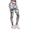 Women Tie Dye Yoga Leggings Hollow Seamless High Waist Sport Leggings