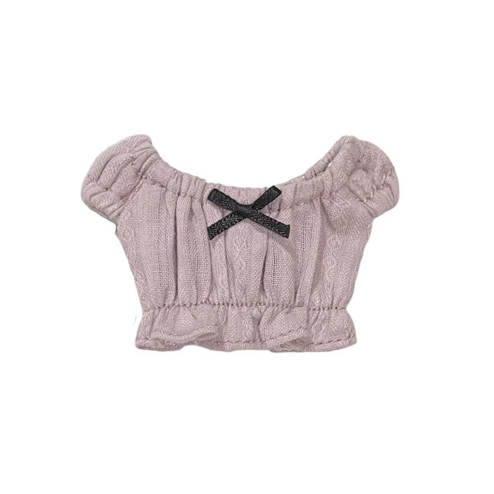 Повседневная одежда Милая Джинсовая юбка с разрезом Ручная работа Модные Топы с бантом Одежда Игрушки для детей Аксессуары для DIY для кукол Blythe ob24