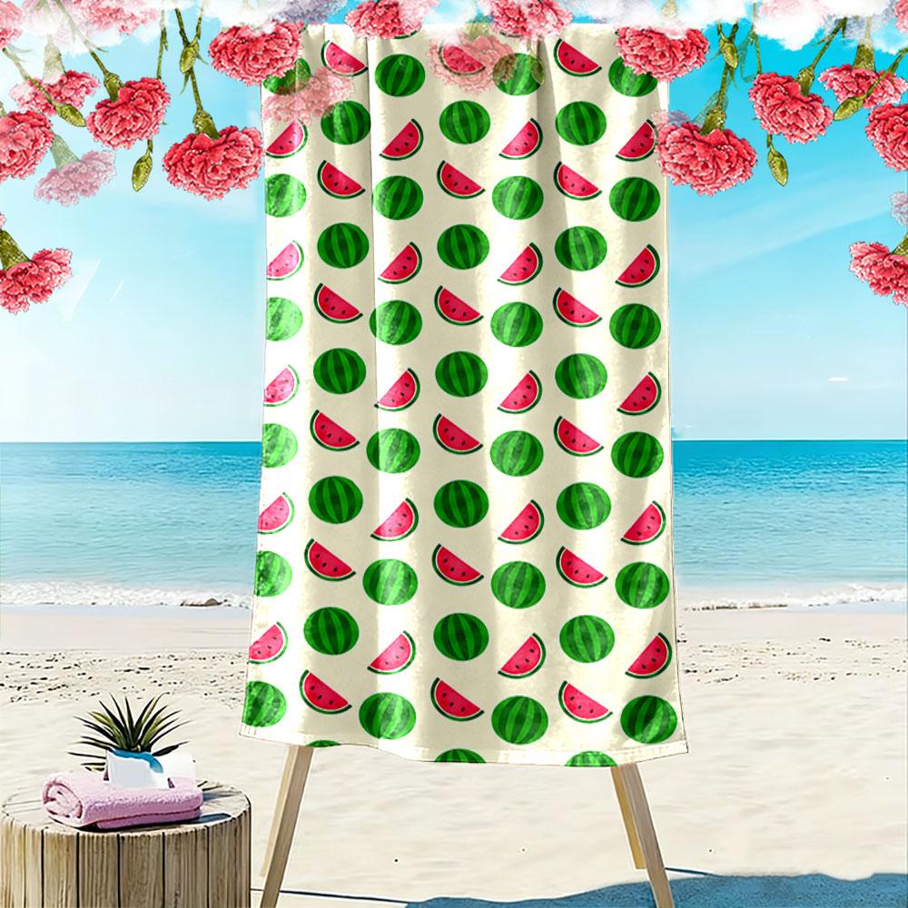 Watermelon Pattern Beach Towel A must-have beach towel for beach travel