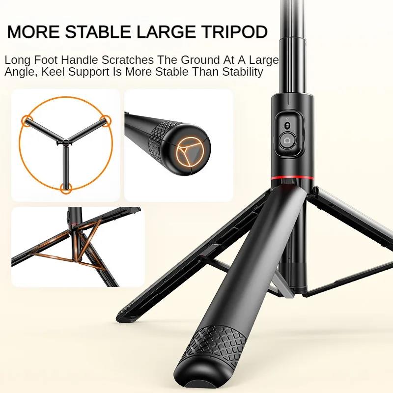 LISCN Selfie Stick 1.83m Aluminum Alloy Telescopic Stick Tripod with Bluetooth Remote for Video Recording Live Streaming 7