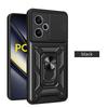 Shockproof Armor Magnetic Case For Poco F6 F5 F4 GT F3 X5 Pro X4 GT X3 NFC Coque For Poco M5S M4 M3 Pro C40 Holder Phone Cover