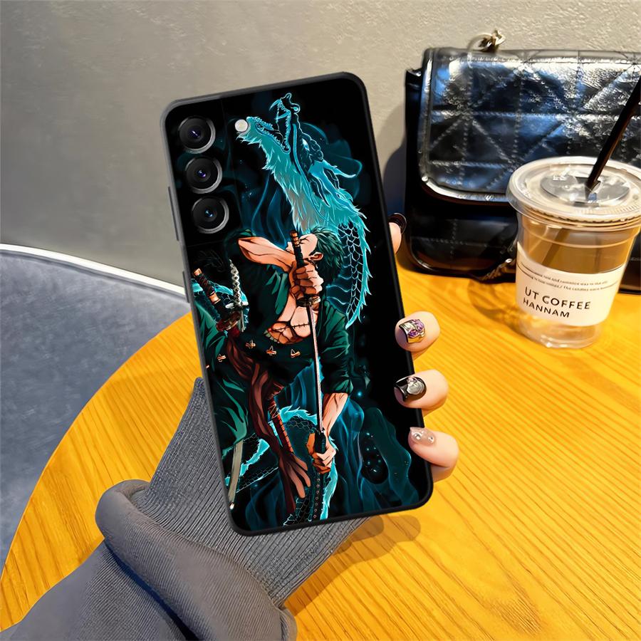 Чехол для телефона для Samsung Galaxy A03 Note 20 Ultra 9 10 A50 A70 A30 A40 A04 A10 A20 A06 A07 A05 A01 A02 Луффи Зоро Мультяшный