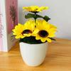 Vivid Imitation Flower Pot Imitated Sunflower Immortal Flower Desktop Beautifying