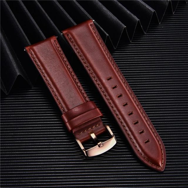 Quick Release Straps Men Women Genuine Leather Watchbands 18mm 20mm 22mm Smart Watch Band Watch Accessories