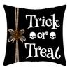 Halloween Pillow Case for Living Room Sofa Home Cushion Case Ghost Pumpkin Skull Print Cushion Pillow Case