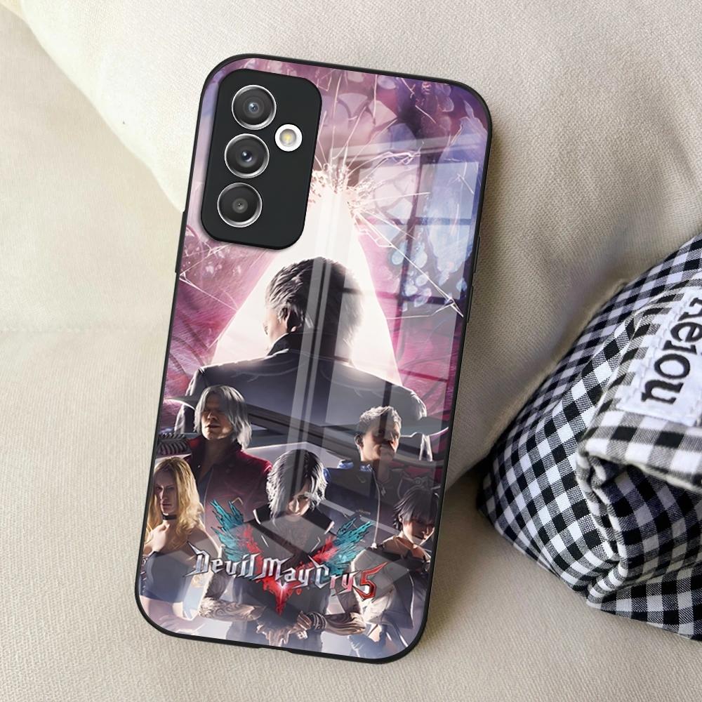 Чехол для телефона D-Devil May C-Cry для Samsung S24 Ultra S23 S22 S25 S20 Fe S21 Plus A54 A34 A24 A53 A13 A16 Стеклянная крышка