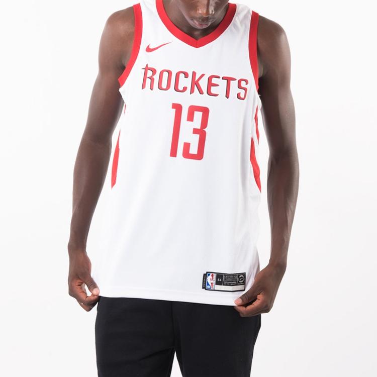 Nike NBA James Harden Association Edition Swingman Джерси Мужские топы Белый 864419-100