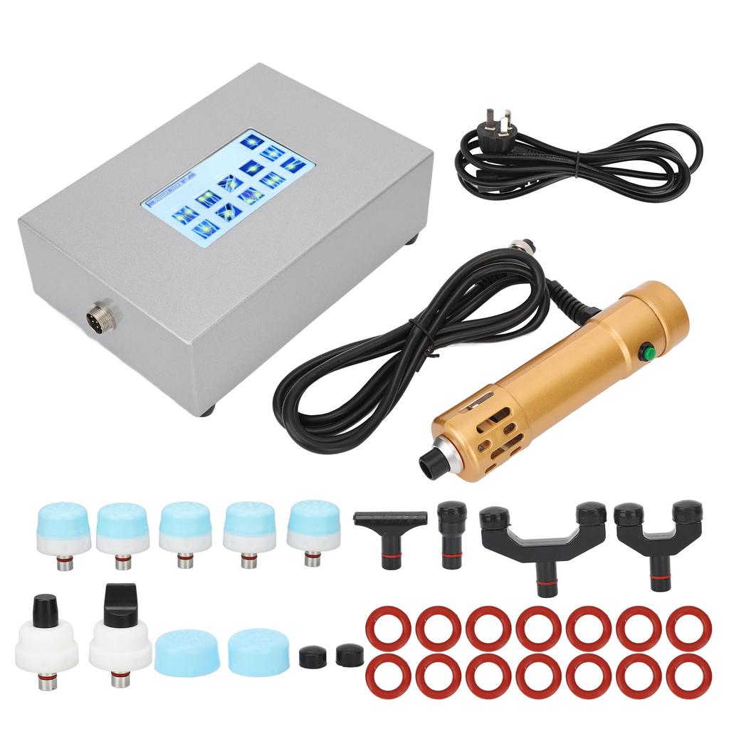 ED Shockwave Therapy Machine Gold Bonesetting 11 Massage Heads Shock Impulse Therapy Machine