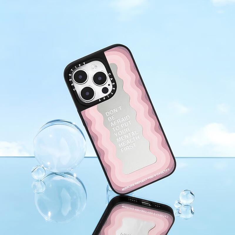 Чехол-зеркало с лозунгом CASETiFY MagSafe для iPhone