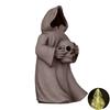 Halloween Decoration 3D Printed Ghosts Figure Faceless Standing Ghost Statue Ornament with LED Tea Lights