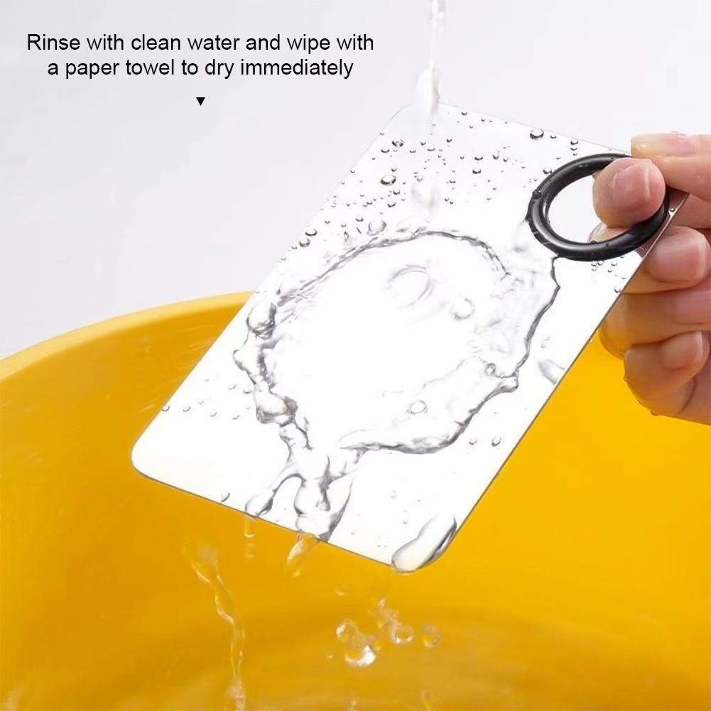 Палитра для смешивания макияжа из нержавеющей стали, шпатель для тональной основы, поднос для смешивания макияжа, палитра для нейл-арта, инструменты для красоты