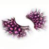 Women Beauty Creativity Drama stage makeup Exaggerate Bushy Spot Fake eyelashes Feather