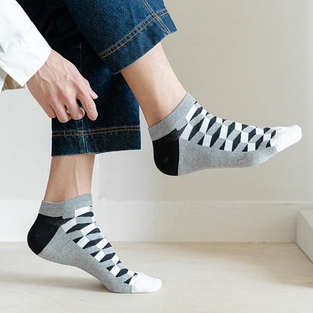 Мужские носки, невидимые короткие летние носки, качественные, деловые, повседневные, весенние, цветные, гребенные, хлопковые, алмазные, астронавт, лодочные носки