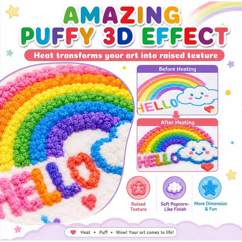 3D Рельефная Арт-ручка, Магические Объемные Краски для DIY, Набор для Текстурной Живописи, Работает на Разных Поверхностях, Арт-принадлежности, Ручки для Объемного Рисования