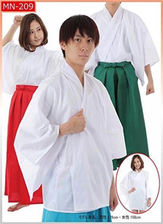 Цветной топ Magic Night и кимоно Hakama, совместимые, 65% полиэстер, 35% хлопок, костюм, белый, унисекс, 160 см-175 см