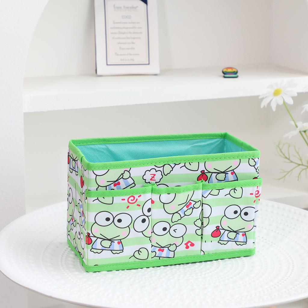 Hello Kitty Kuromi Pochacco Pattern Multi Pocket Foldable Desktop Storage Box For Bedroom And Office Organization