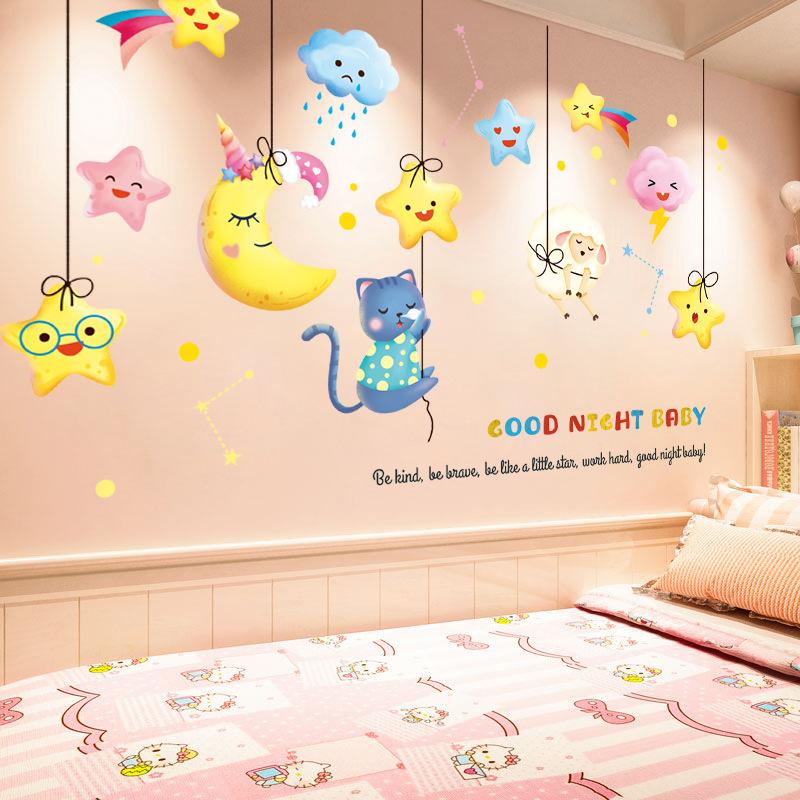 Мультяшные 3D наклейки на стену с динозаврами  Украшение для детской комнаты  Обои для спальни у кровати Наклейки для украшения стен