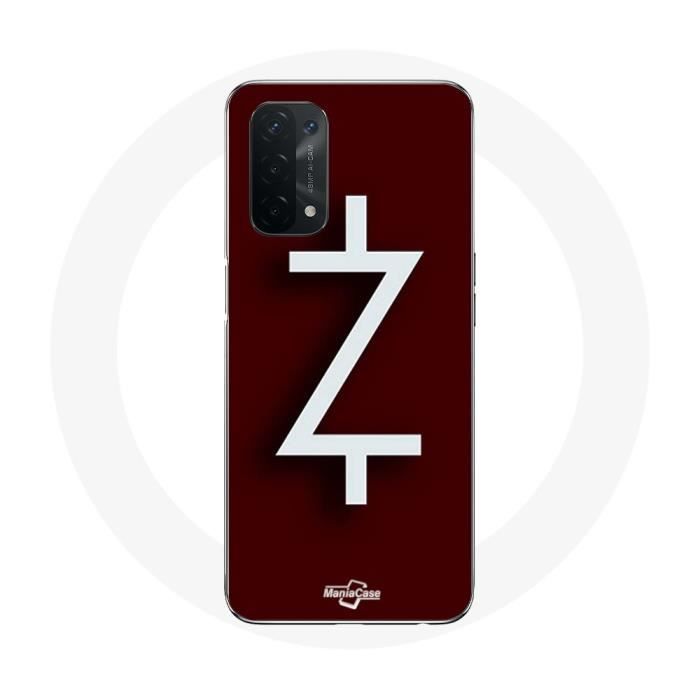 Coque pour Oppo A74 5G - MANIACASE - Ozark Saison 4 - Logo Z - Souple - Blanc/Rouge