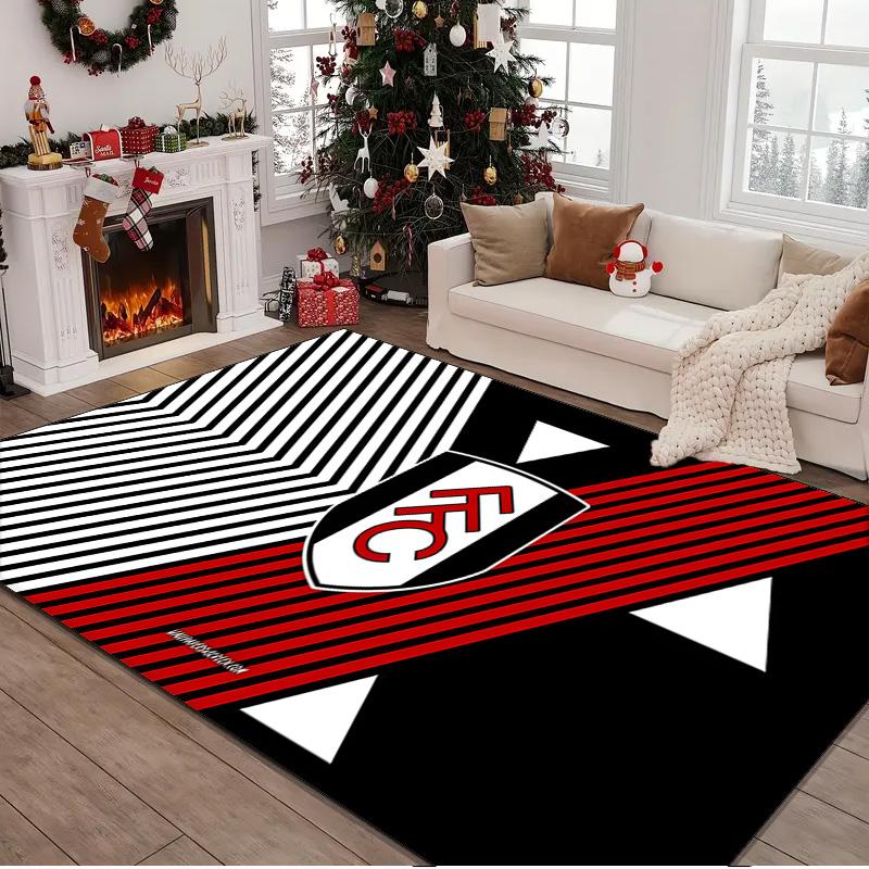 1PC rug Fulham Crest Design Carpet, Chair Rug,Area Rug for Office Bedroom living rooms bedroom, Doormat decor Christmas fan gifts