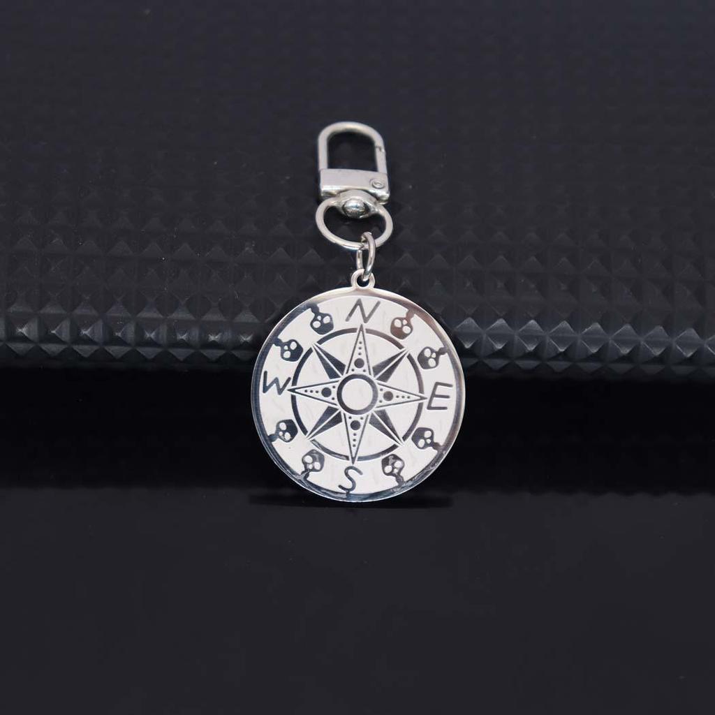 Seven-Star Alchemy Amulet Keychain with Rune Diagram Pendant for Men and Women