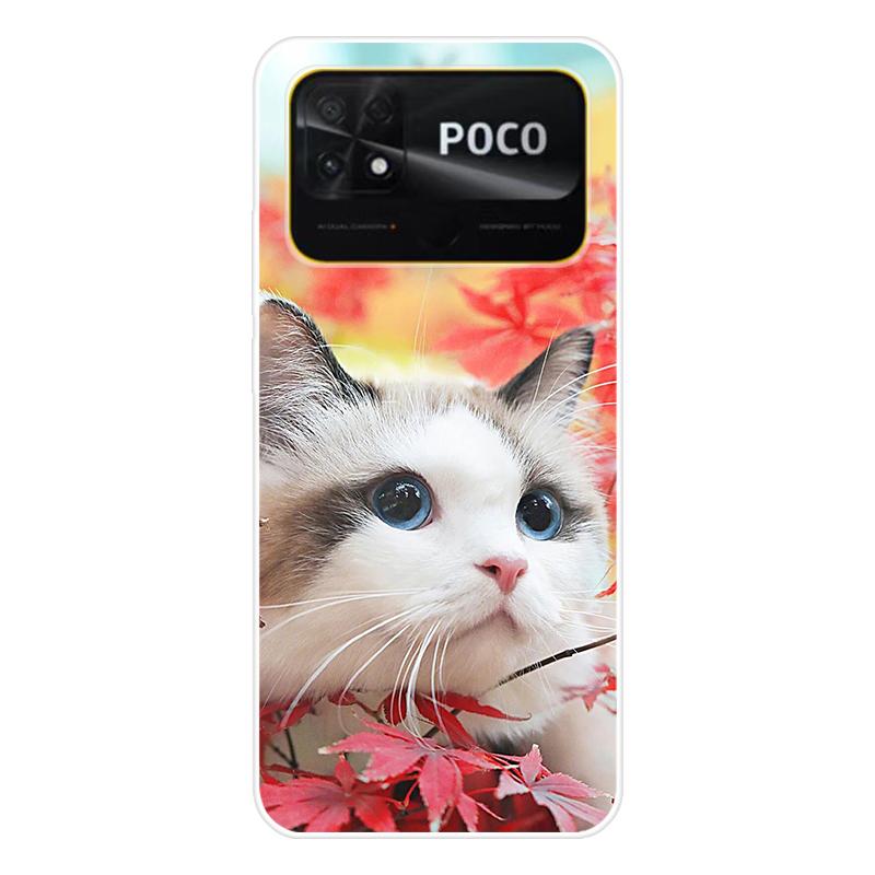 Для Xiaomi Poco C40 C 40 Чехол Мягкая силиконовая задняя крышка Мультяшный чехол для телефона Разнообразие