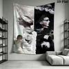 Black swan Wall Tapestry Aesthetic Wall Hanging Printed Fabric Blanket Decorative Tapestries for Bedroom Living Room Home Decor