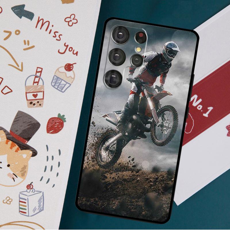 Чехол для мотокросса для мотоцикла Samsung Galaxy S23 S22 Ultra S21 S20 FE S9 S10 S22 Plus Note 20 Note 10 Plus