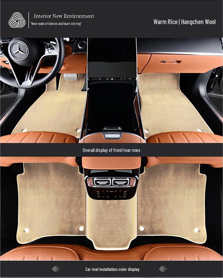 Luxury Pure Wool Floor Mats for 2023 BMW 7 Series G70/i7 (735li/740li/730li)