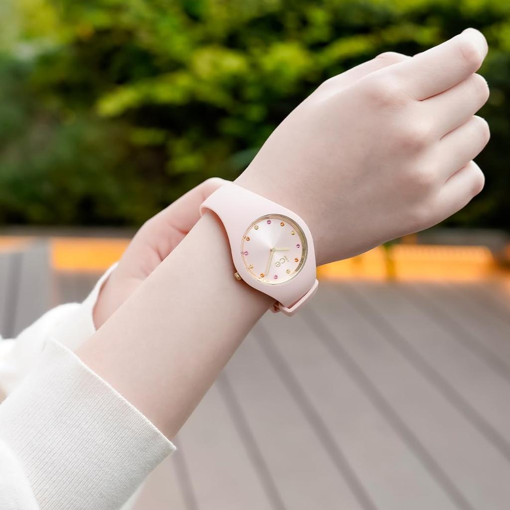 ICE WATCH ICE cosmos Light Peach 37mm Watch with Silicone Rubber Strap Officially Imported (Small Plus) Women's (Product Code 022458) -