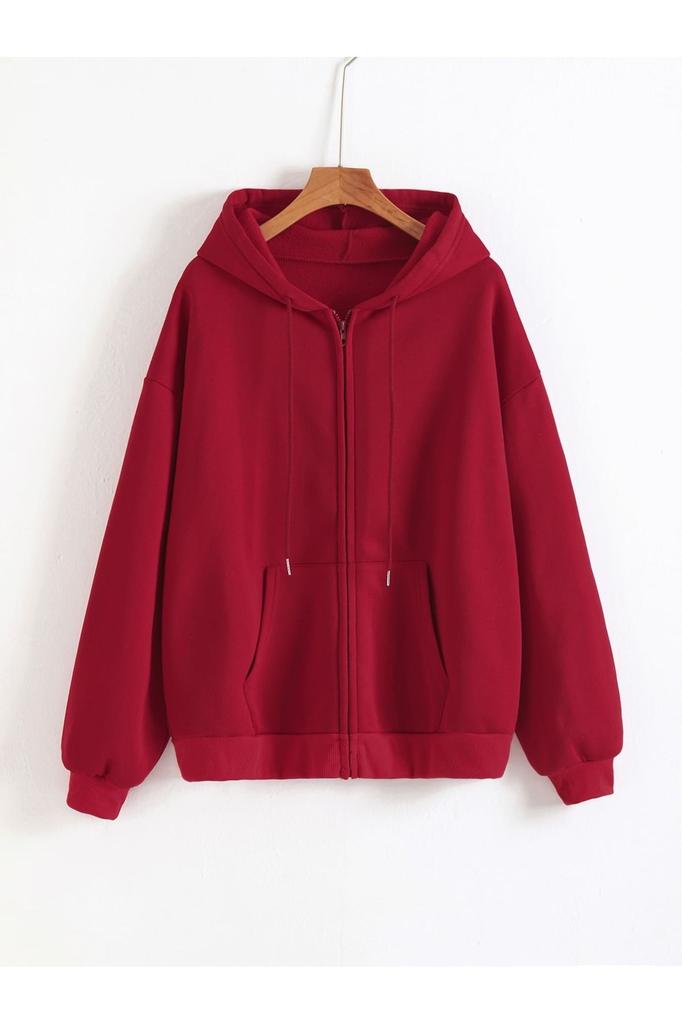 Men's Plus Size Cardigan Unisex Zippered Hooded Sweatshirt