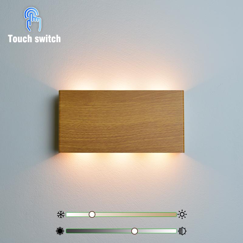 6W Wireless Portable LED Wall Lamp Touch Dimming Wall Lights Type-C Charging Night Light Bedside Stairside Corner Decor 3 Colors