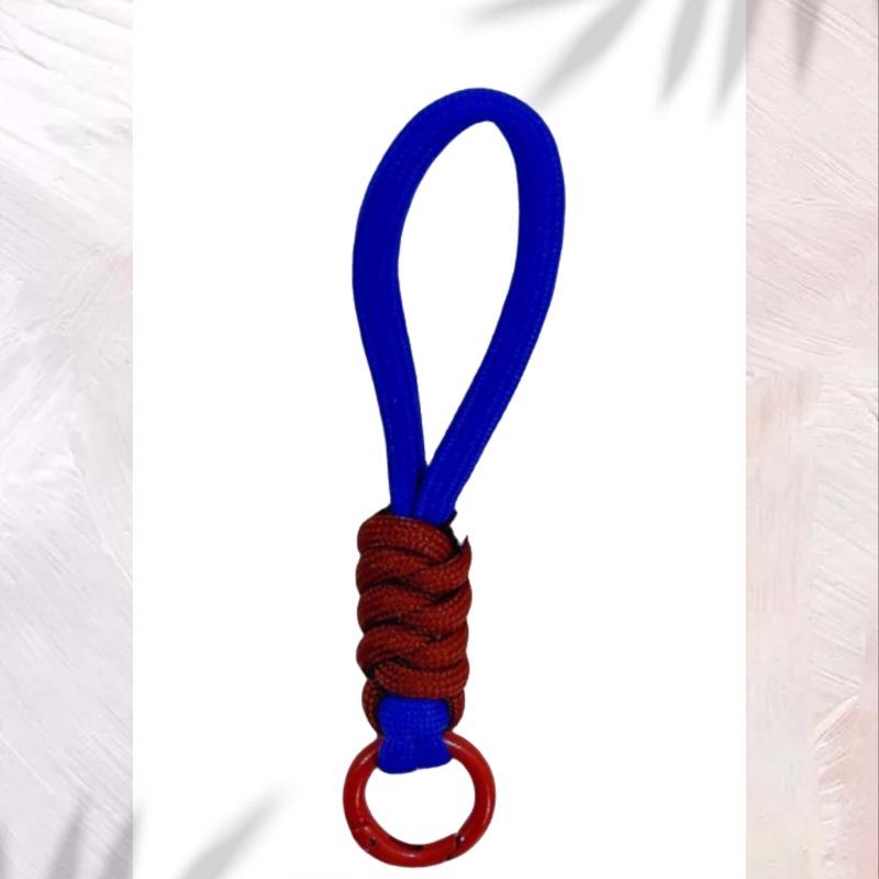 Комбинированный цветной узел для мобильного ремешка, креативный короткий плетеный ремешок, чехол для мобильного телефона, брелок для ключей, может быть съемным, веревка с защитой от потери