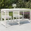 VidaXL Garden Table White 203.5x90x110 Cm Solid Pine Wood 824103