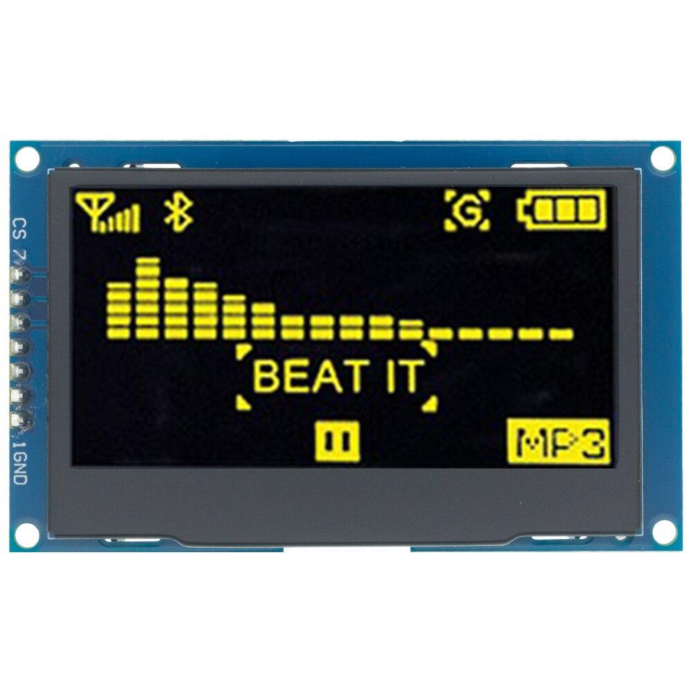 2,4 "2,42 дюйма 128x64 OLED ЖК-дисплей модуль SSD1309 12864 7-контактный последовательный интерфейс SPI/IIC I2C для Arduino UNO R3 C51