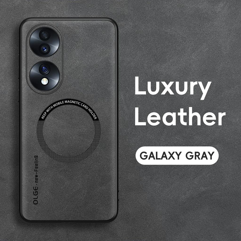 Магнитный Ретро Кожаный Мягкий Чехол для Honor 70 90 50 Honor70 Honor90 Honor50 Беспроводная Зарядка Чехол Крышка для Телефона