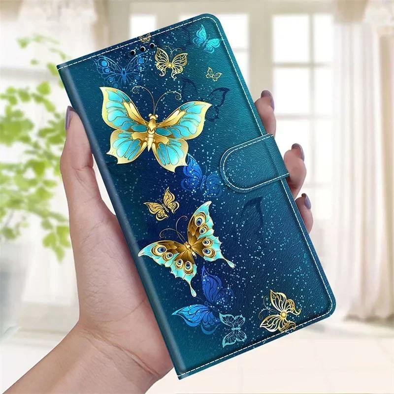 Чехол-книжка с бабочкой для Huawei Honor 90 Lite Honor90 Pro Кожаный чехол с рисунком бабочки для Honor 90 Pro Honor90lite Чехол-книжка с подставкой