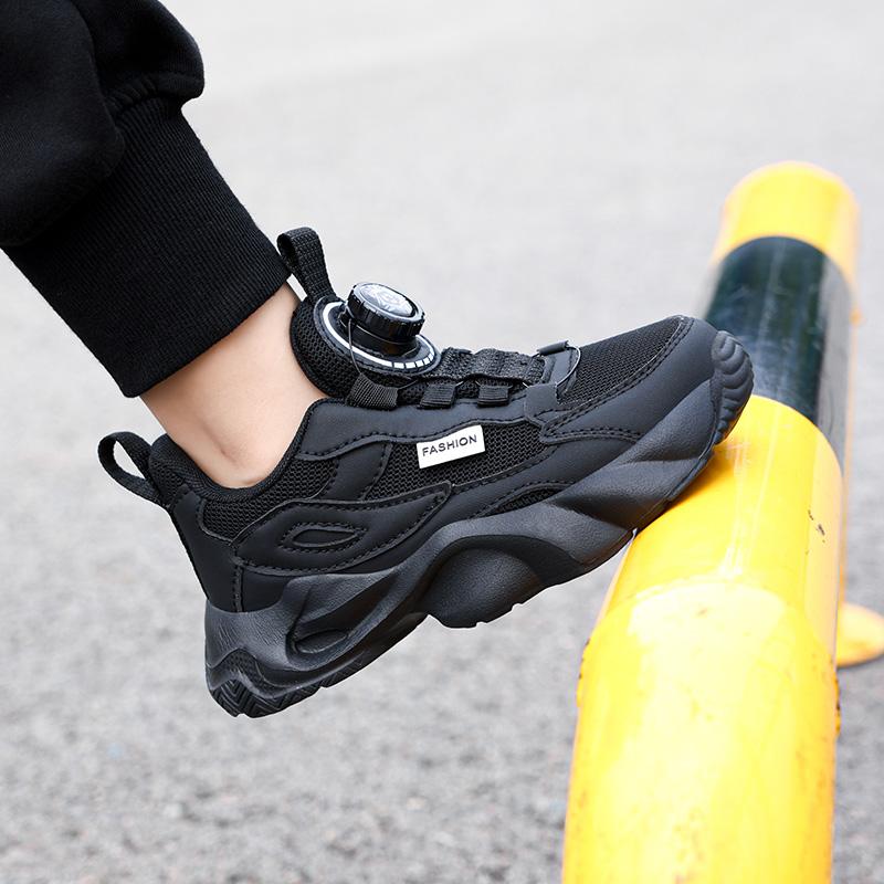 Детские трендовые удобные кроссовки для бега на мягкой подошве, студенческие модные повседневные дышащие спортивные кроссовки для мальчиков и девочек