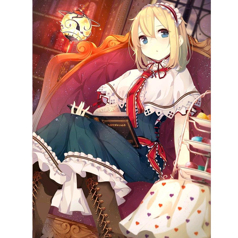 5D DIY круглая Алмазная картина Аниме Алмазная вышивка Полный домашний декоративный подарок