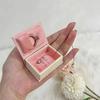 Creative Book Shape Jewelry Storage Box Mini Flip Cover Ring Box Vintage Pendant Box for Valentine's