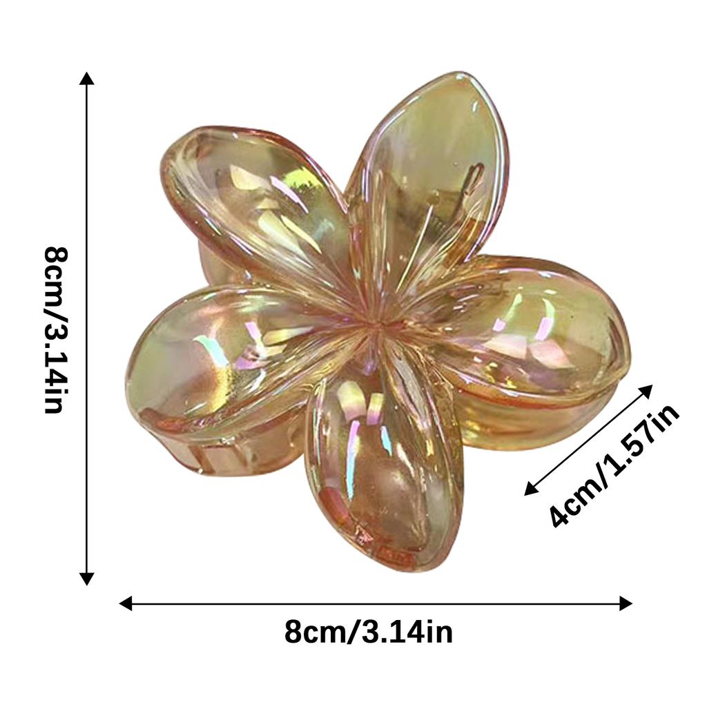 Гавайские заколки-крабы с цветами, отпускные заколки для волос в виде яиц и цветов, гавайские пляжные крабы, богемная заколка для волос для девочек, красочный аксессуар для волос