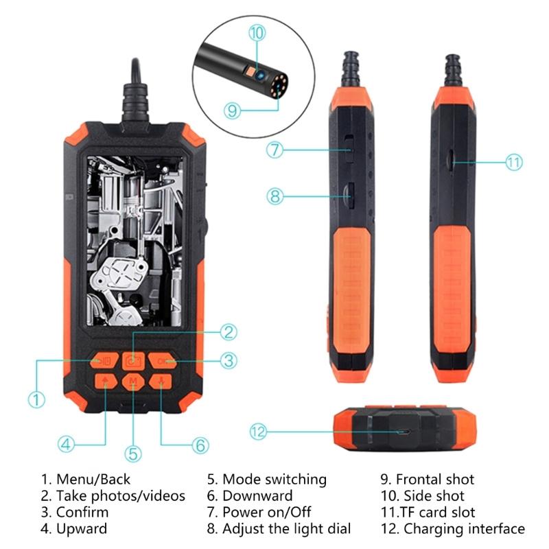 Endoscope Camera Snake Sewer Industrial Pipings Borescope Car Inspection Endoscopy Waterproof For Cellphone